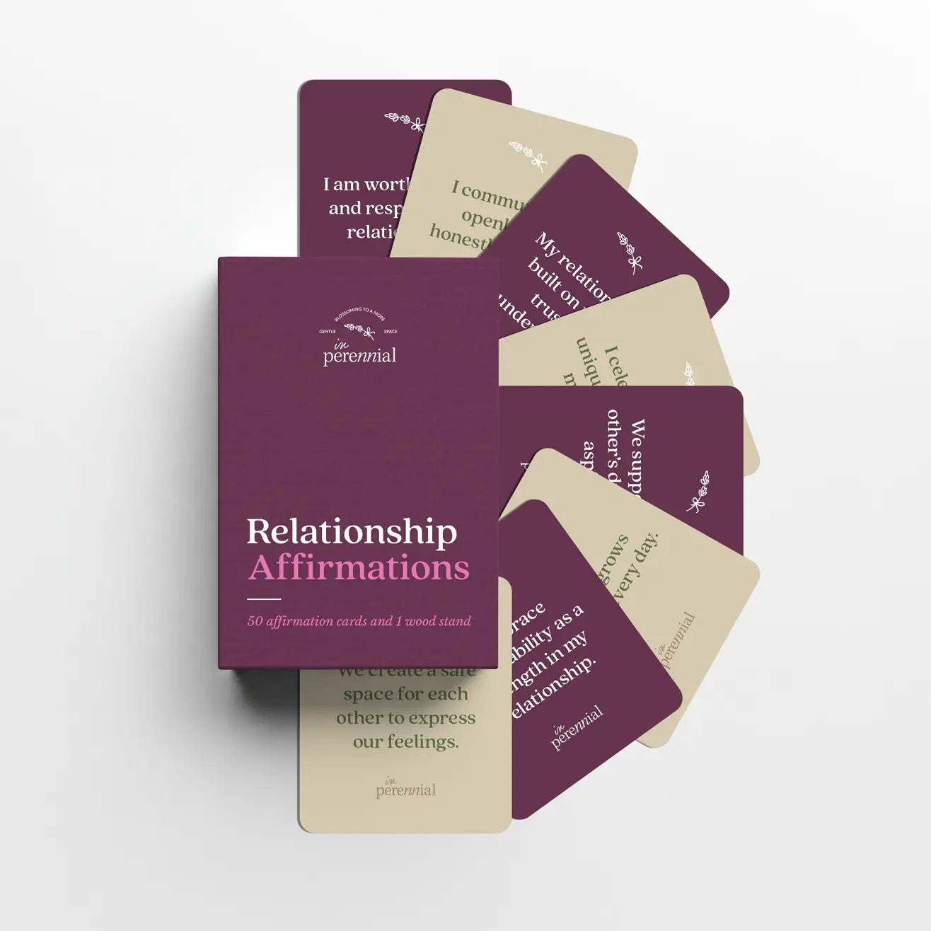 Relationship affirmation card deck